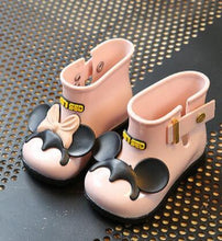 Load image into Gallery viewer, Mini Melissa girls sandals shoes cute bowknot girls rain boots non-slip rain boots kids waterproof rain boots kids shoes