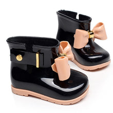 Load image into Gallery viewer, Mini Melissa girls sandals shoes cute bowknot girls rain boots non-slip rain boots kids waterproof rain boots kids shoes