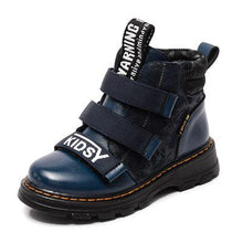 Load image into Gallery viewer, Winter Boy Boots Children Shoes New Boy Genuine Leather Fashion Martin Boots Student Sneakers Plus Velvet Warm Kids Snow Boots
