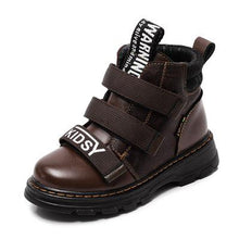 Load image into Gallery viewer, Winter Boy Boots Children Shoes New Boy Genuine Leather Fashion Martin Boots Student Sneakers Plus Velvet Warm Kids Snow Boots