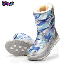 Load image into Gallery viewer, Girls shoes Pink Boots 2019 new style Kids snow boot winter warm fur antiskid outsole plus size 27 to 41 boots free shipping hot
