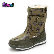 Load image into Gallery viewer, Girls shoes Pink Boots 2019 new style Kids snow boot winter warm fur antiskid outsole plus size 27 to 41 boots free shipping hot
